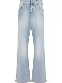 Прямые джинсы свободного кроя BALMAIN, синий