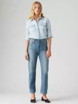 Прямые джинсы в обтяжку Levi's, синий