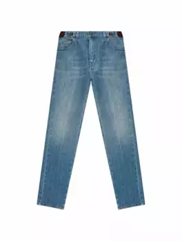 Прямые джинсы Web Gucci, синий