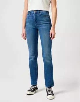 Прямые джинсы Wrangler, синий