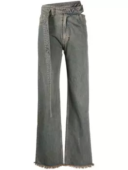 Прямые джинсы Wrap Belt Jade Cropper, синий