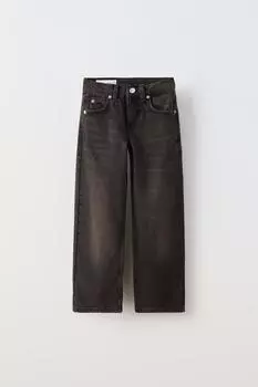 Прямые джинсы ZARA, черный