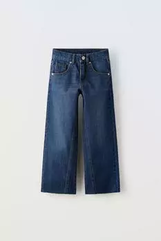 Прямые джинсы ZARA, синий