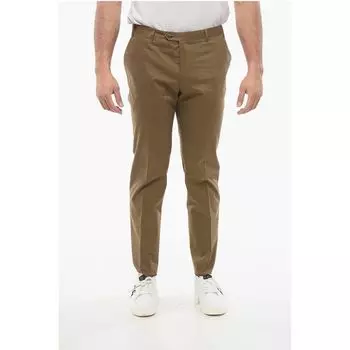 Прямые хлопковые брюки Corneliani, Green