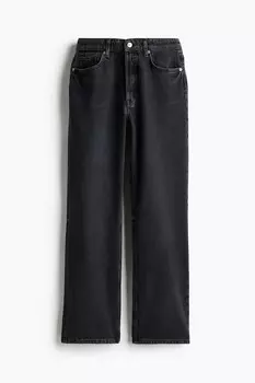 Прямые обычные джинсы H&M, черный