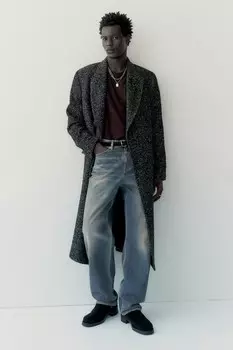 Прямые обычные джинсы H&M, синий
