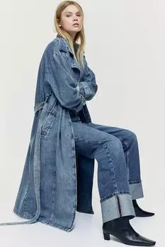 Прямые обычные джинсы H&M, синий