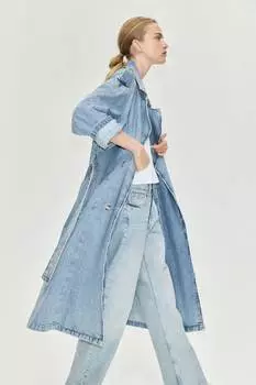 Прямые обычные джинсы H&M, синий