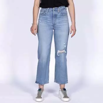 Прямые синие джинсы Ribcage Levis, синий