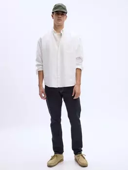 Прямые зауженные джинсы Gap, синий