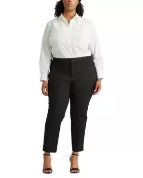 Прямые женские брюки стрейч Lauren Ralph Lauren Woman, черный