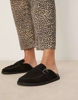 Пряжка сабо черного цвета River Island