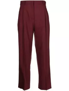 PS Paul Smith шерстяные брюки строгого кроя, красный