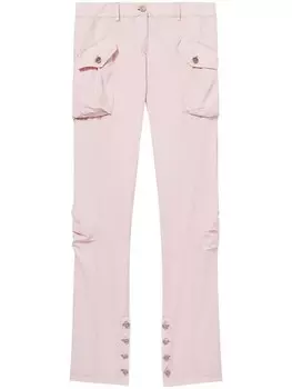 PUCCI брюки карго Toile из смеси хлопка и шелка, розовый