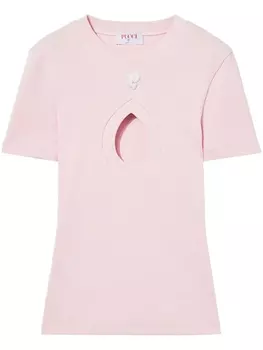 PUCCI футболка в рубчик, розовый