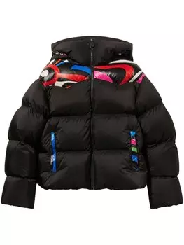 PUCCI пуховик с капюшоном, черный