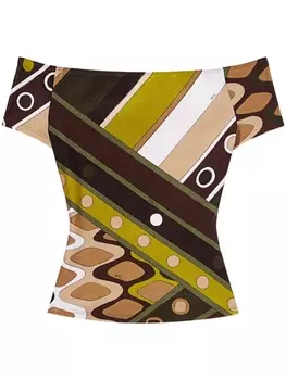 PUCCI топ Vivara, зеленый