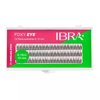 Пучки ресниц 10 мм, 120 шт./1 упаковка. Ibra Makeup Foxy effect