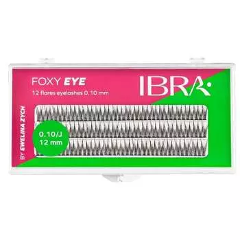Пучки ресниц 12 мм, 120 шт. Ibra, Ibra Foxy Eye
