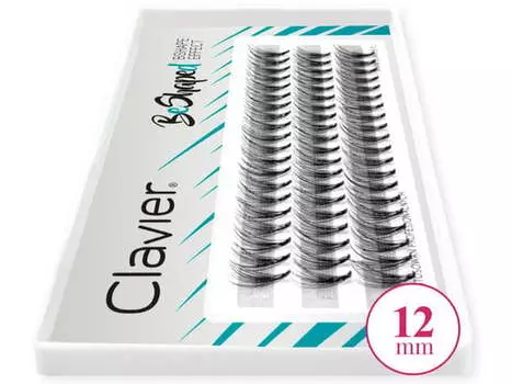 Пучки ресниц CLAVIER BeShaped B12мм