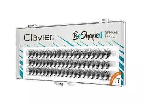 Пучки ресниц CLAVIER BeShaped B8мм