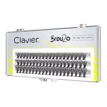 Пучки ресниц двойного объема Микс 9-10-11мм Clavier,BeDU2O