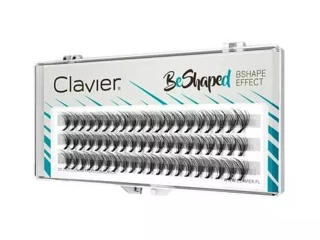 Пучки ресниц в форме клавира, микс, 8-10-12 мм Clavier