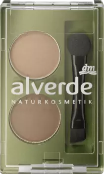 Пудра для бровей Duo 02 Medium 1,6 г. alverde NATURKOSMETIK