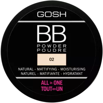 Пудра для лица песчаник 02 Gosh Bb, 6,5 гр