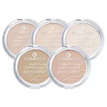 Пудра для лица Polvos Compactos Matificantes Mattifying Compact Powder Essence, 02 Soft Beige