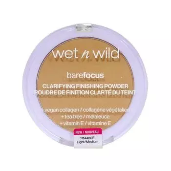 Пудра для лица Polvos Fijadores Bare Focus Clarifying Finishing Powder Wet N Wild, Light/Medium