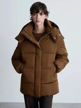 Пуховик bambi Mango, цвет Medium Brown