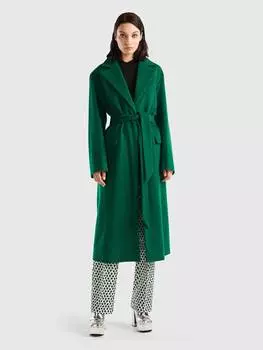 Пуховик Benetton, зеленый