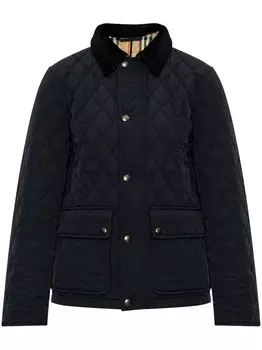 Пуховик Burberry B Shield, черный