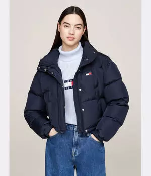 Пуховик Cropped fit Tommy Jeans, синий
