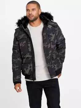 Пуховик Дастина Guess Factory, камуфляж