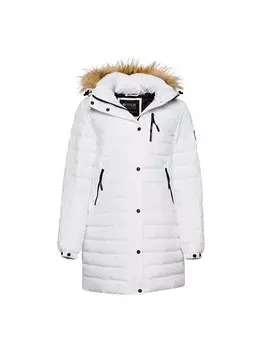 Пуховик фуджи Superdry, белый