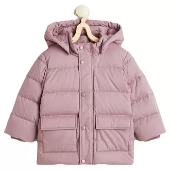 Пуховик H&amp;M, темно-розовый