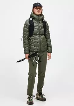 Пуховик HELIUM HOOD Peak Performance, хаки
