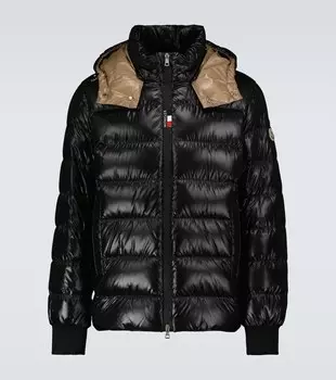 Пуховик из нейлона Cuvellier Moncler, черный