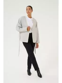 Пуховик Kaffe, цвет light grey melange