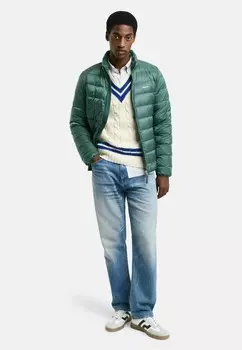 Пуховик LIGHT DOWN JACKET GANT, зеленый
