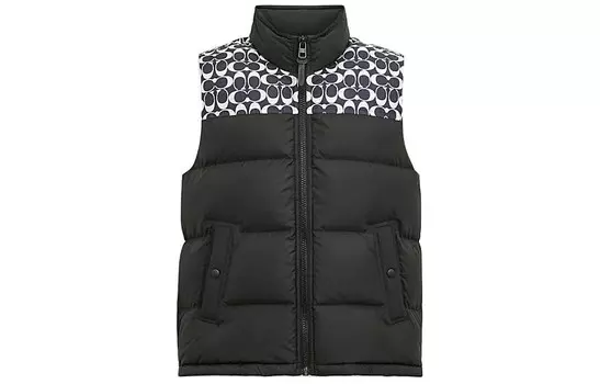 Пуховик мужской черный Coach, черный