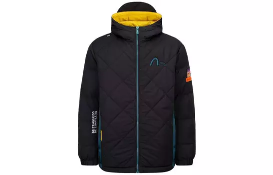 Пуховик мужской черный Evisu, черный