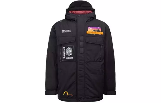 Пуховик мужской Evisu, черный