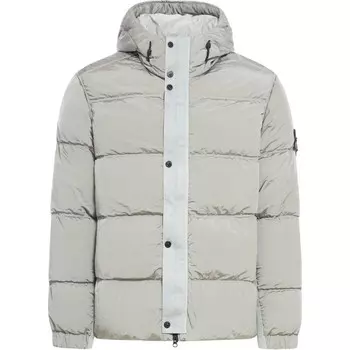 Пуховик мужской серый Stone Island