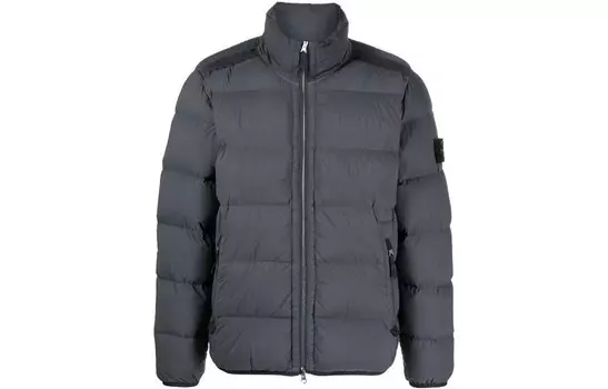 Пуховик мужской серый Stone Island, серый