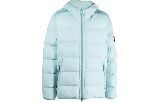 Пуховик мужской Stone Island, голубой