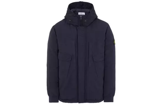 Пуховик мужской темно-синий Stone Island, темно-синий
