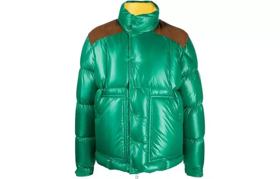 Пуховик мужской зеленый Moncler